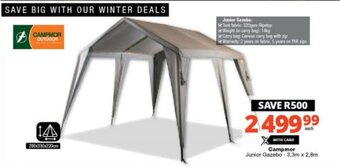 Checkers Campmor Junior Gazebo 3,3m x 2,8m offer