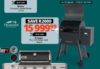 Checkers Traeger Pro 575 Pellet Grill - Black offer