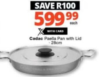 Checkers Cadac Paella Pan with Lid -28cm offer