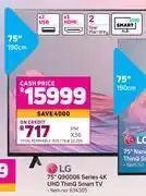 Game Lg 75(190cm) q90006 series 4k uhd thinq smart tv offer