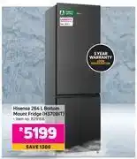 Game Hisense 264l bottom mount fridge h370bit offer