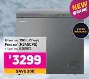 Game Hisense 198 l chest freezer h245cfs offer