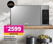 Game Samsung 40l microwave oven offer