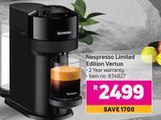 Nespresso limited edition vertuo