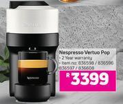 Game Nespresso vertuo pop offer