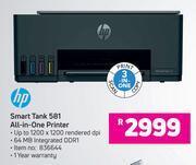 Game Hp smart tank 581 all-in-one printer offer