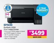 Game Epson ecotank l3250 3-in-1 inkjet printer offer