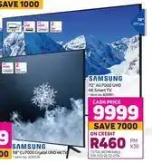 Game Samsung 70 au7000 uhd 4k smart tv offer