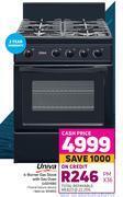 Game Univa 4 burner gas stove with gas oven ug016bi offer