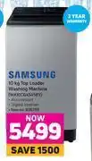 Game Samsung 10kg top loader washing machine wa10cg454by offer