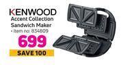 Game Kenwood accent collection sandwich maker offer