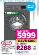 Game Defy 8kg front loader washing machine daw386 offer
