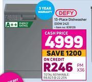 Game Defy 13 place dishwasher ddw 242 offer