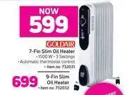 Game Goldair 7 fin slim oil heater offer