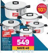 Game Hart 10 piece j7 aluminium cookware set offer
