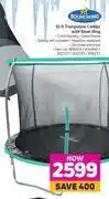 Game Bounceking 10 ft trampoline combo with steel ring offer