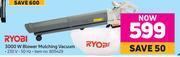 Game Ryobi 3000w blower mulching vacuum offer