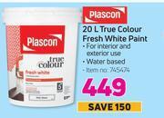 Game Plascon 20l true colour fresh white paint offer