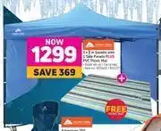 Game Ozark trail 3 x 3m gazebo with 2 side panels plus pvc picnic mat offer