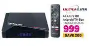 Game Ultra link 4k ultra hd android tv box offer