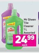 Game Mr sheen tile cleaner assorted-1l each offer
