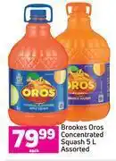 Game Brookes oros concentrated squash assorted-5l each offer