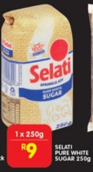 Shoprite SELATI PURE WHITE SUGAR 250g offer