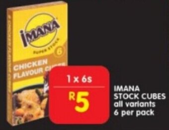 Shoprite IMANA STOCK CUBES all variants 6 per pack offer