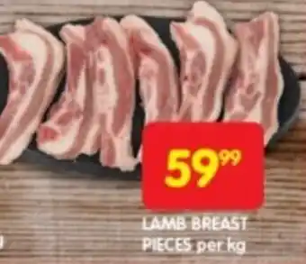 Shoprite LAMB BREAST PIECES per kg offer
