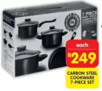 Shoprite CARBON STEEL COOKWARE 7-PIECE SET offer