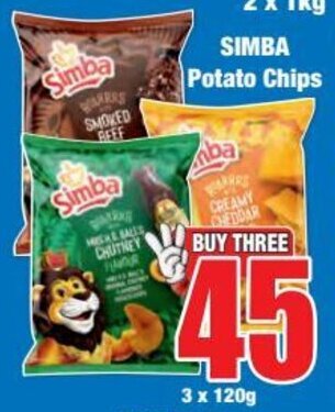 Boxer SIMBA Potato Chips offer