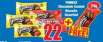 Boxer YUMEEZ Chocolate Coated Biscuits Assorted offer