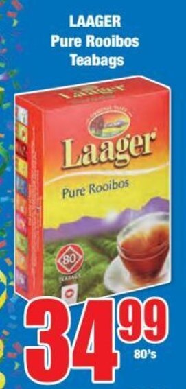 Boxer LAAGER Pure Rooibos Teabags offer
