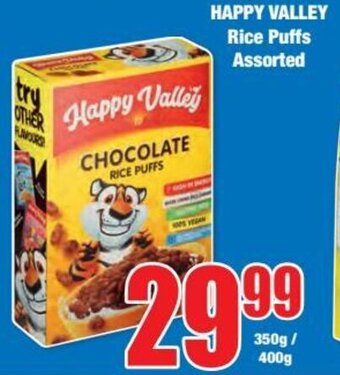 Boxer HAPPY VALLEY Rice Puffs Assorted offer
