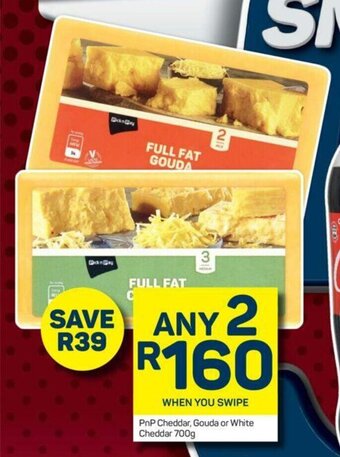 Pick n Pay PnP Cheddar, Gouda or White Cheddar 700g offer