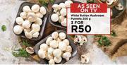 Food Lover's Market White button mushroom punnets-for 3 x 200g offer