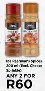 Food Lover's Market Ina paarman's spices-for any 2 x 200ml offer