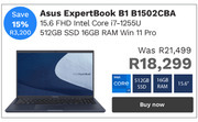 Asus expert book b1 b1502cba