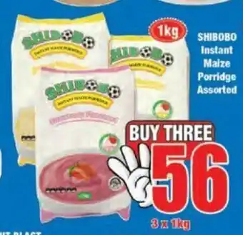 Boxer Shibobo Instant Maize Porridge Assorted 3x1kg offer