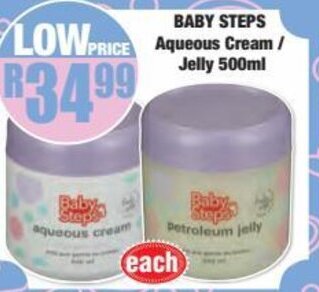 Boxer BABY STEPS Aqueous Cream/Jelly 500ml offer