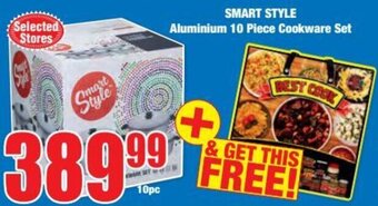 SMART STYLE Aluminium 10 Piece Cookware Set