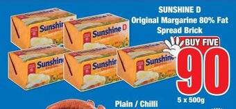 Boxer Sunshine D Original Margarine 80% Fat Spread Brick offer