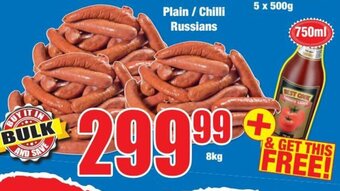 Boxer Plain / Chilli Russians offer