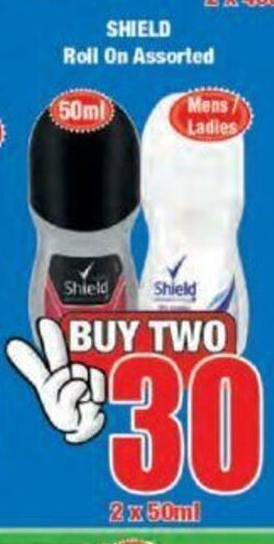 Boxer Shield Roll On Assorted 2x50ml offer