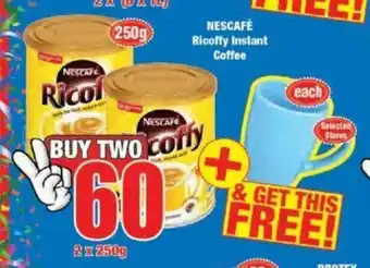 Boxer Nescafe Ricoffy Instant Coffee 2 x 250g offer