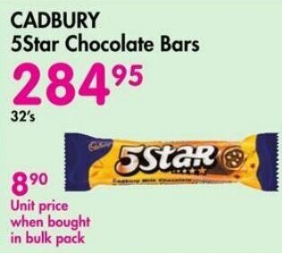 Makro CADBURY 5Star Chocolate Bars offer