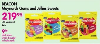 Makro BEACON Maynards Gums and Jellies Sweets offer