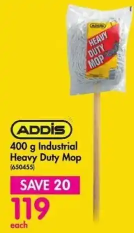 Makro ADDIS 400 g Industrial Heavy Duty Mop (650455) offer