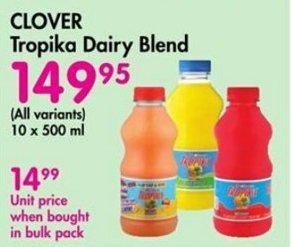 Makro CLOVER Tropika Dairy Blend offer