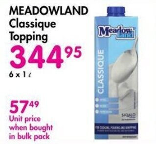 Makro MEADOWLAND Classique Topping offer